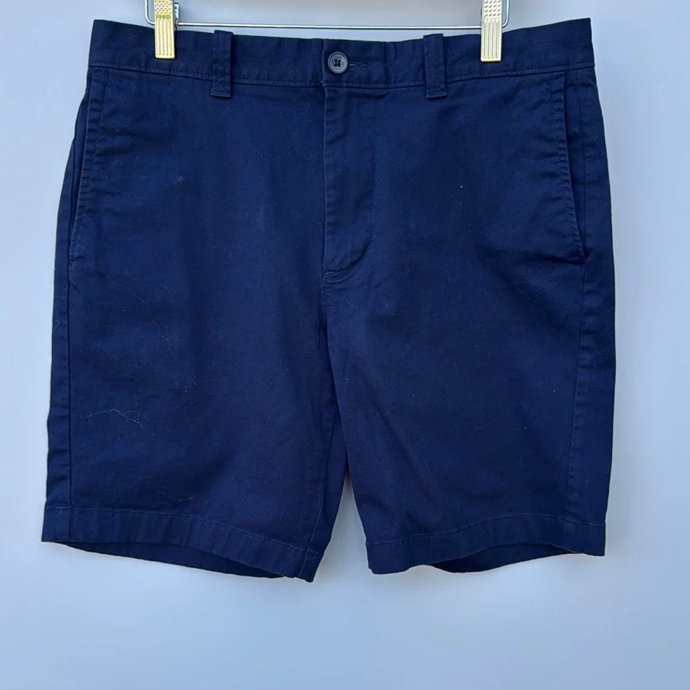 J. Crew Blue Flat‎ Front Shorts Classic Style men’s size 33